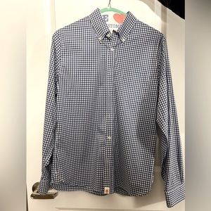 Red Fleece by Brooks Brothers long sleeve button down. Blue and white